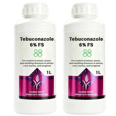 Top grade Tebuconazole 6% FS liquid formulation, specially designed for seed treatment to control fungal diseases on grain crops. Factory direct sales, custom packages and OEM service available