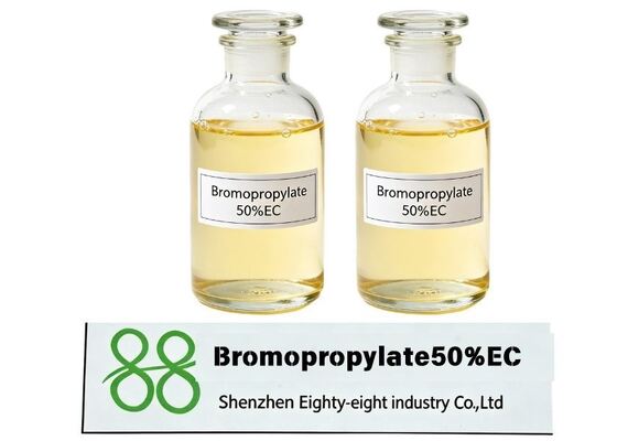 Bromopropylate 50% EC Organobromine Emulsifiable Concentrate Acaricide, Broad Spectrum Pesticide for All Stages Spider Mite Control on Fruits Cotton, Factory OEM Custom Packaging