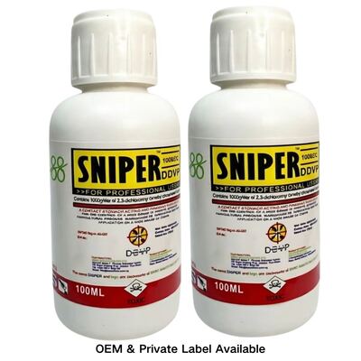 SNIPER DDVP 1000g/L EC  | Dichlorvos 1000EC, China Factory Supply, OEM ODM Custom Labeling, Broad Spectrum Organophosphate for Agricultural & Public Health Pest C