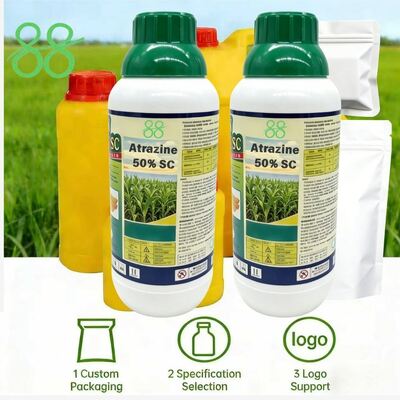 Atrazine 50% WP (CAS:1912-24-9) Herbicide, Chinese Factory Supply, OEM ODM Custom Labeling, Pre-emergence Selective Weed Killer for Corn Sugarcane Crops industrial weed killer