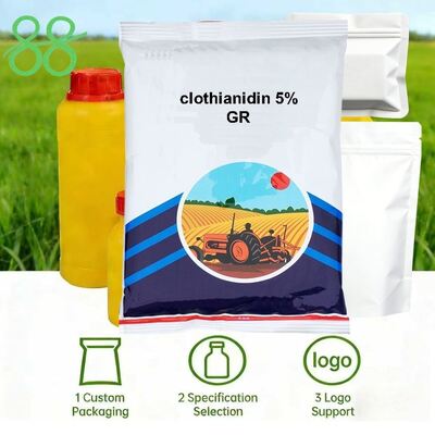 Clothianidin 5% GR (CAS 210880-92-5) Neonicotinoid Granular Insecticide, Soil Treatment for Rice Corn Vegetable Root & Sucking Pest Control, Rice planthopper control, Underground grub killer