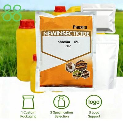 Professional Phoxim 5% GR with uniform granule size and stable efficacy. Perfect for basal fertilizer application and seedling root protection in farmland. Soil Treatment for Corn Wheat Peanut