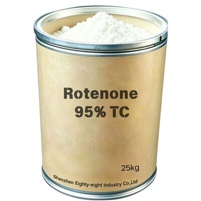 Rotenone 95% TC CAS 83-79-4 Natural Botanical Pesticide Technical Raw Material for Organic Insecticide & Miticide EC SL Formulation, Factory High Purity OEM Custom Package