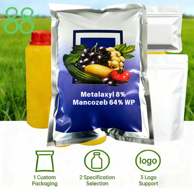 Metalaxyl 8% Mancozeb 64% WP Compound Wettable Powder Fungicide, Systemic & Contact Pesticide for Downy Mildew Late Blight Control on Vegetables Fruits