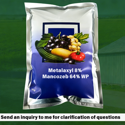 Metalaxyl 8% Mancozeb 64% WP Compound Wettable Powder Fungicide, Systemic & Contact Pesticide for Downy Mildew Late Blight Control on Vegetables Fruits
