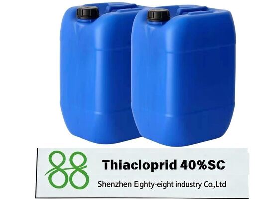 Thiacloprid 40% SC systemic neonicotinoid insecticide suspension for piercing-sucking pest management, factory competitive price, bulk order and customized package acceptable.