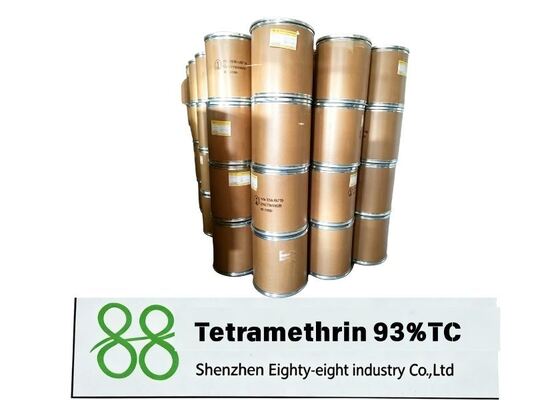 Premium Tetramethrin 93% TC high efficiency pyrethroid technical raw material, fast knockdown sanitary insecticide for indoor pest control