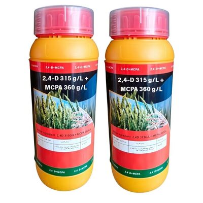 Premium 2,4-D 315g/L + MCPA 360g/L SL (CAS: 94-75-7 / 94-74-6) soluble liquid, high-efficiency systemic herbicide for broadleaf weed control in cereals and pasture
