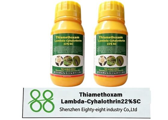 Thiamethoxam Lambda-Cyhalothrin 22% SC Compound Suspension Concentrate Broad Spectrum Insecticide, Systemic & Contact Synergistic Pesticide for Piercing-Sucking & Chewing Pest Control on Rice Cotton