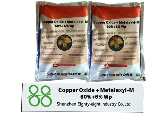 Copper Oxide + Metalaxyl‑M 60%+6% WP Compound Wettable Powder Fungicide for Vegetable Orchard Late Blight Downy Mildew Root Rot Disease Management