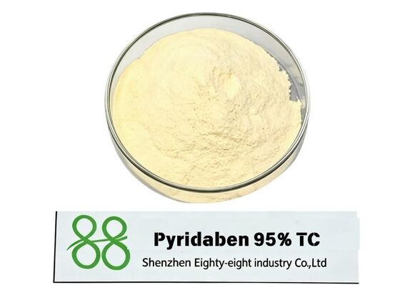 Pyridaben 95% TC Raw Material Acaricide For Spider Mites Broad Spectrum Mite Control Agrochemical Technical kills mite eggs, larvae and adults, broad spectrum for agricultural spider mite control