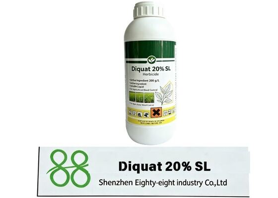 20% Diquat SL soluble liquid herbicide, quick kill annual weeds, crop desiccant for farm use, customizable packaging available. Diquat 20% SL Weed Control Herbicides Liquid 85 00 7