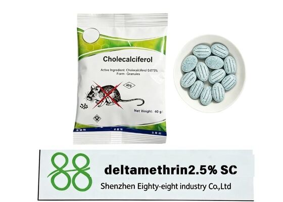 0.075% Cholecalciferol Rodenticide Granules, Effective Rat & Mouse Killer Bait, Single Feed Rodent Control Granules for Indoor & Outdoor